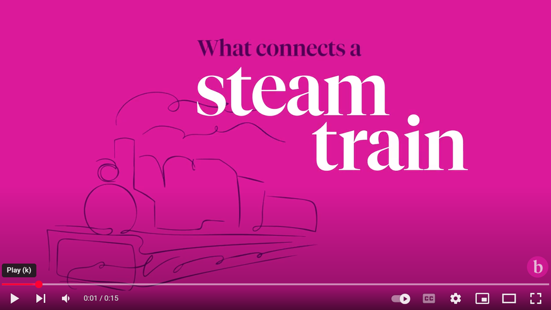 what connects a steam train